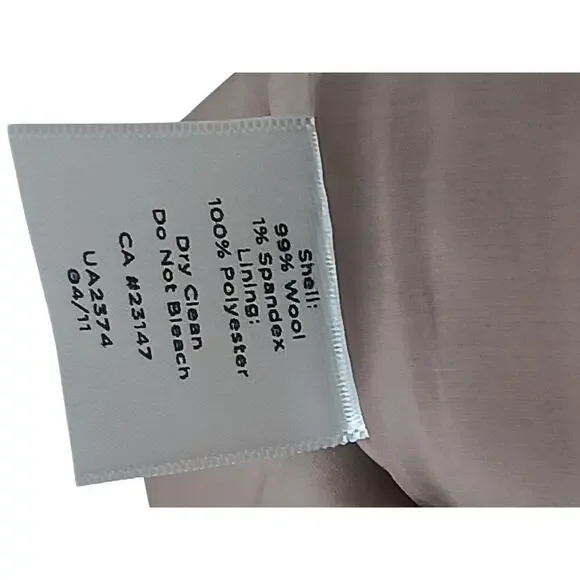 New Talbots Sleeveless Top Brown Lined Blouse Wool Blend Career Classic 4P - Picture 9 of 10